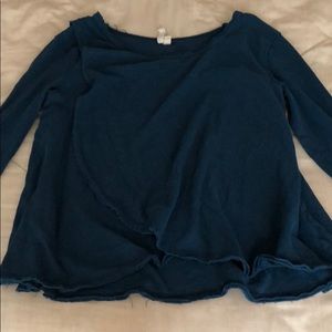 We The Free Blue Layered Shirt